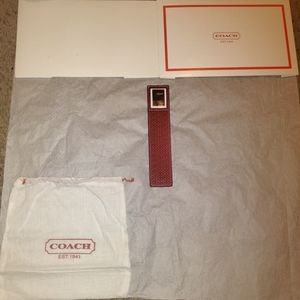 Coach Monogram Bookmark NWOT